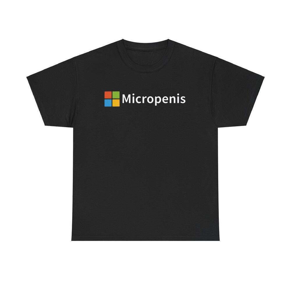 Micropenis Microsoft Funny Wordplay Meme Graphic T-Shirt